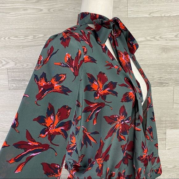 MADEWELL plus Size XXS SILK TIE-NECK WRAP TOP - Picture 5 of 9